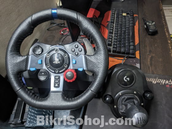 Logitech G29 Wheel with Shifter.